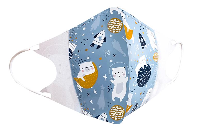 キッズ立体マスク　宇宙熊のイメージ