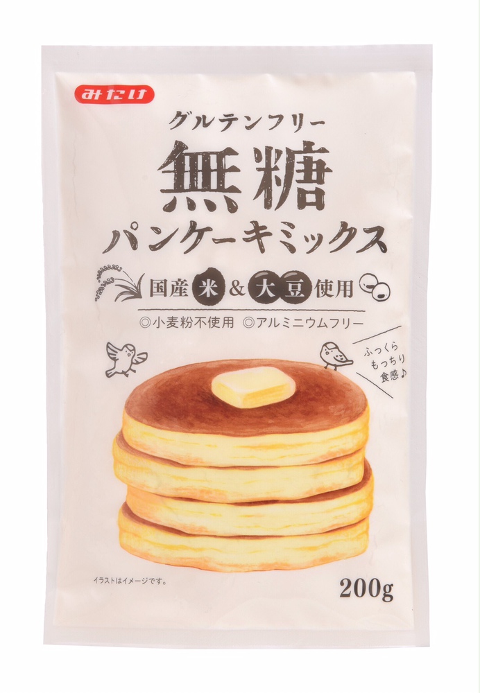 砂糖不使用パンケーキミックスのイメージ