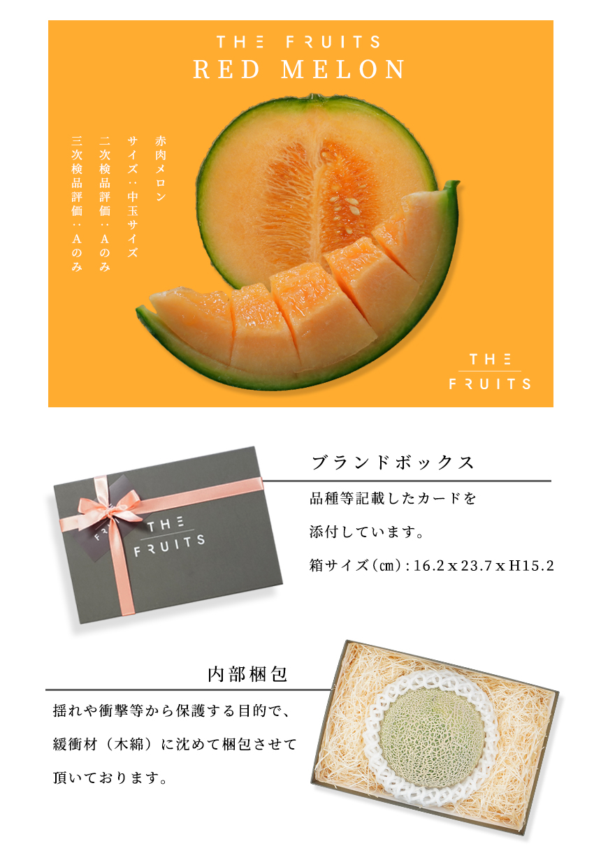 THE FRUITS 赤肉メロンのイメージ